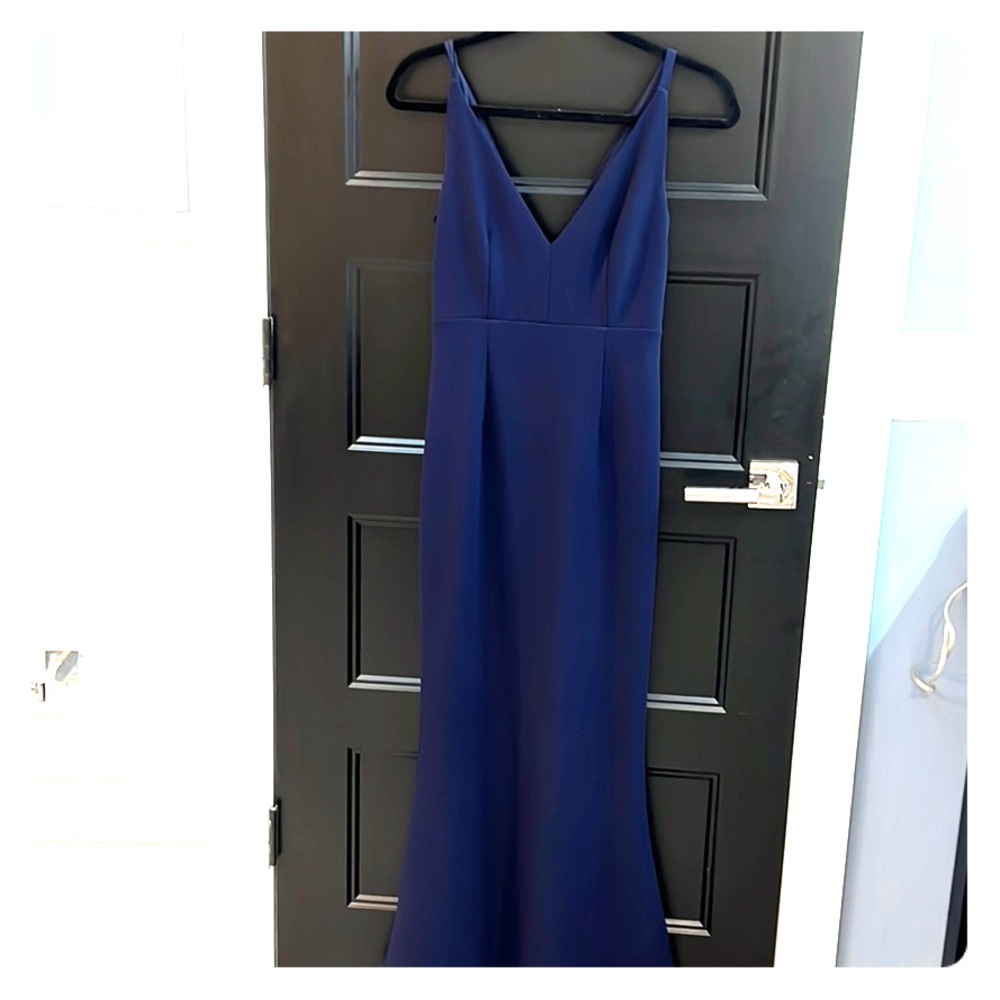 Fitted navy gown